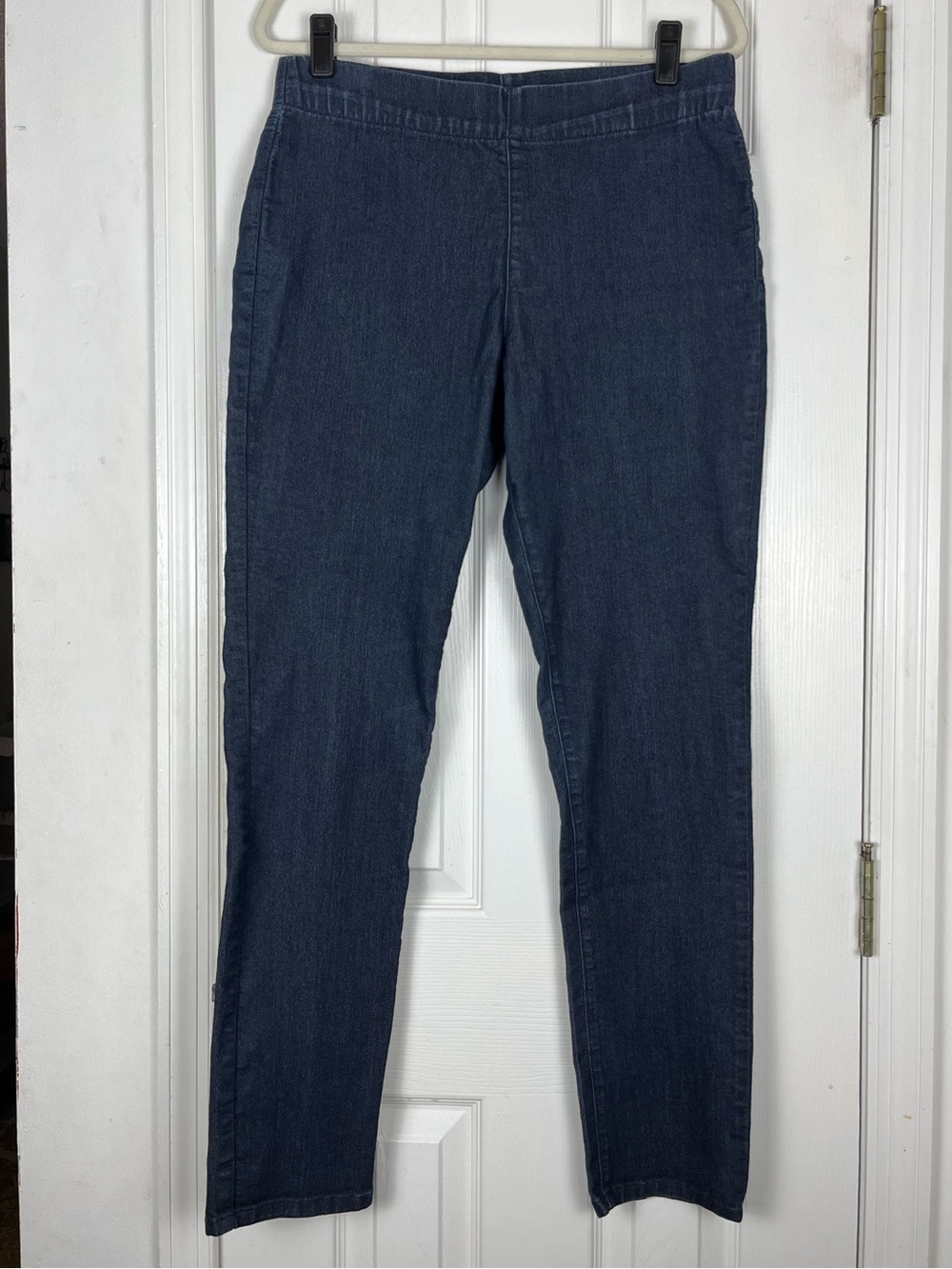 NYDJ Pull On Dark Denim Leggings Lift and Tuck Jegging Sz 10